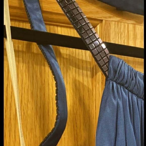 Gianni Versace Collection Blue Halter Dress - Picture 7 of 16